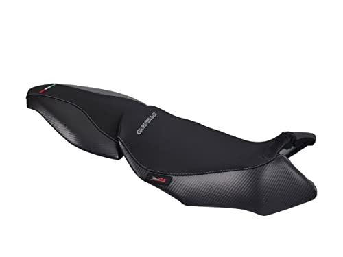 Housse de selle MV Agusta Brutale 750/910/989/1078 2001-2009 noire coutures gris