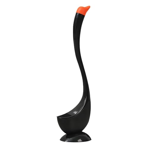 Sistemas de limpieza de inodoro con mango en ángulo de 45 cm para zonas de difícil alcance, soporte higiénico, limpiador ergonómico esencial para inodoros para espacios reducidos
