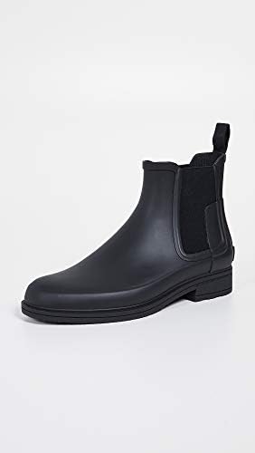 HUNTER Women's Wellington Boots Rain, Black, 7 US | Image 1