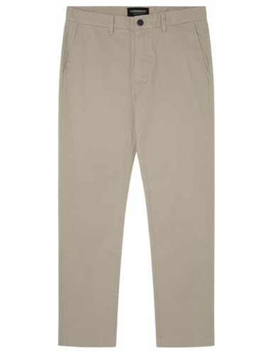 Springfield Structure Pantalón Chino Vestir Comfort Slim fit, Gris Topo Claro, 44W/42L para Hombre