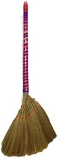 Viatnames Soft Fan (Straw) Broom - Approx. 40" Long by Namaste India