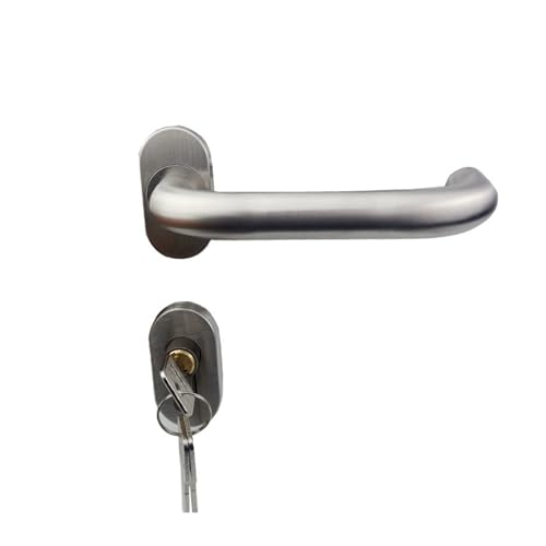 エンジニアリングステンレススチール製スプリットロック、片開きダブルカーブハンドルロック、ブロークンブリッジアルミ製ナローエッジ機械式ドアロック