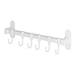 Photo Gallery porta utensili da cucina con 10 ganci, 40cm barra appendi utensili da cucina autoadesivo, barra portautensili regolabile da cucina in alluminio per padelle, tazze Photo Gallery porta utensili da cucina con 10 ganci, 40cm barra appendi utensili da cucina autoadesivo, barra portautensili regolabile da cucina in alluminio per padelle, tazze