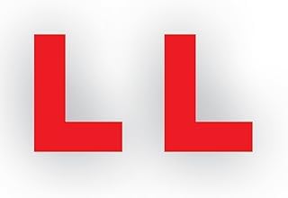 L Board Sticker, 2 Year warran Red, Learner Driver Plate, Pack of 2 Red Symbol Decal for Car Rear Glass & Bike Tank, Self Adhesive-image-38