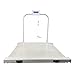 VisionTechShop MVW1 Heavy Duty Wheelchair Scale Platform 1000lb x 0.5lb / 500kg x 0.2kg, Intergrated Foldable Handle and Wheels for Easy Portability, Large LCD Display with Backlight - 1 Piece