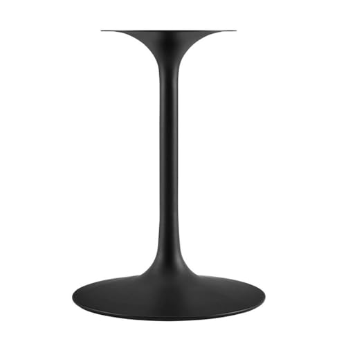 Image of Modway Lippa Mid-Century Modern 36 inch Round Artificial Marble Dining Table in Black White