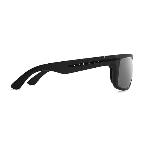 Image of Kaenon Unisex Burnet Sunglasses - Black Label Black | Ultra Black Mirror