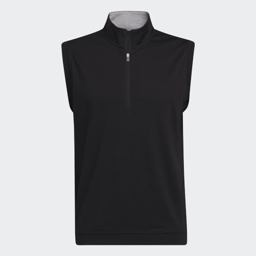 adidas Men's Elevated Quarter Zip Pullover Vest, Black, Small - image 5