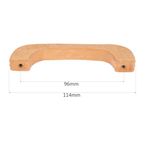 Pomo y tirador para puerta de cajón en madera maciza para muebles de cocina de 64-128mm 3