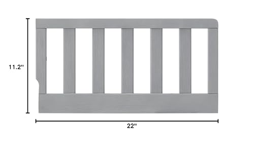 Image of Oxford Baby Montauk Crib to Toddler Bed Guard Rail Conversion Kit, Farmhouse Gray, GreenGuard Gold Certified
