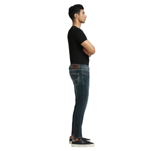 Image of Pepe Jeans Men's Tapered Fit Jeans | Mid Rise | Chinox | Jeans for Man