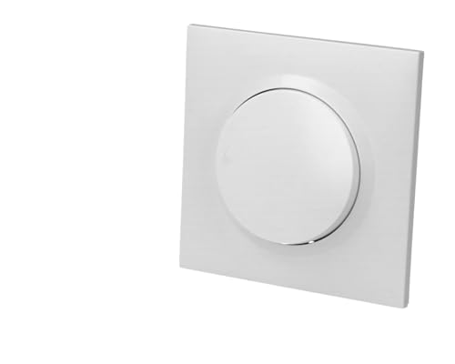 Legrand 600701 Interrupteur ou va-et-vient dooxie one 10AX, 250V~ livré avec plaque carrée blanche et griffes