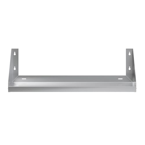 Image of AmGood Stainless Steel Wall Shelf with Side Guards (36 inch Long x 12 inch Deep)