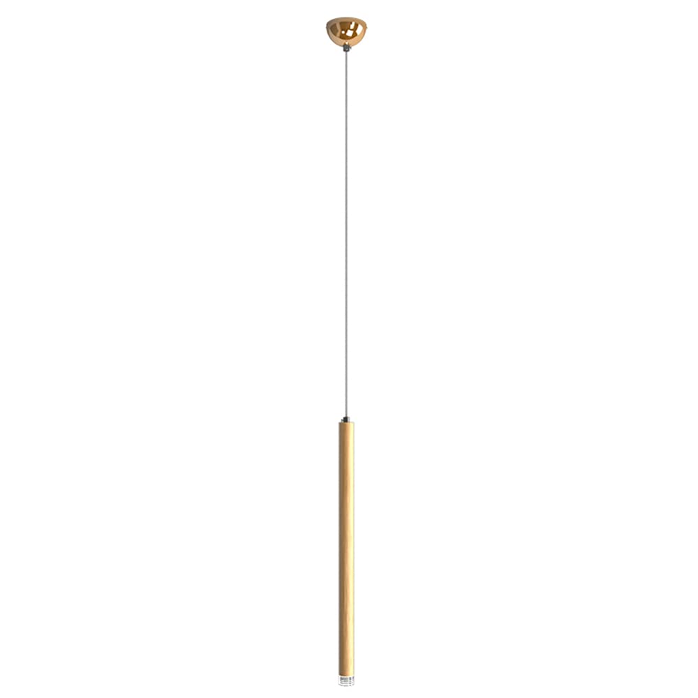 Araña de Tubo Largo LED de Aluminio con Cristal y Luz Cálida 3000K Altura 70cm