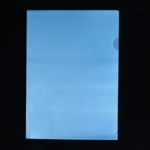 Pochettes transparentes format PP dossier fichiers rigide bleu A4