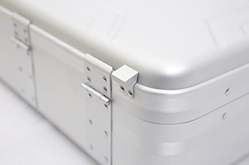Urecimy Silver 18.1X13.8X4.5 Inch Diplomatic Metal Briefcase Aluminum Toolbox Cash Case 18 Inch Laptop Briefcase Hardsided #TOP5