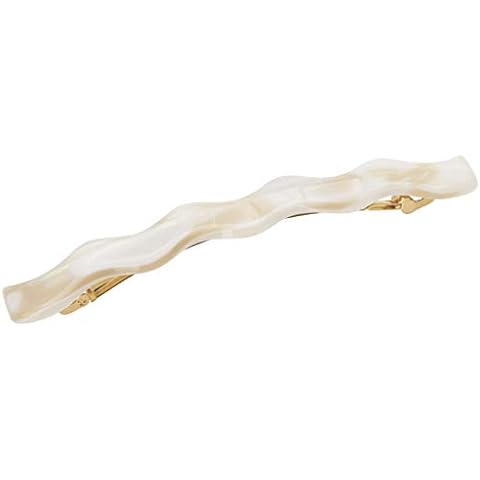 France Luxe Wavy Long and Skinny Barrette, Alba Cover