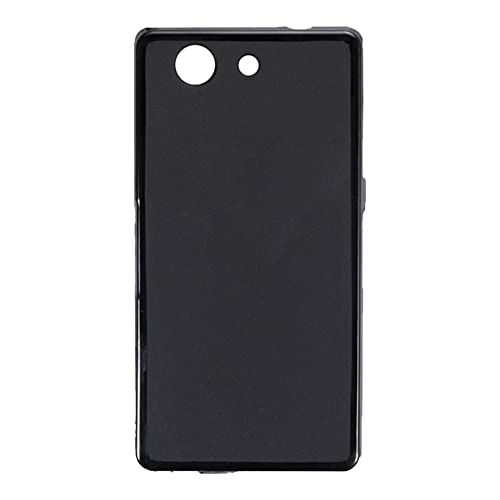 Shantime Soft Case Compatible with Sony Xperia Z3 Compact, Slim Shockproof Bumper Protective Back Cover, Anti-Scratch Flexible Shell, Grip-Friendly(Black)