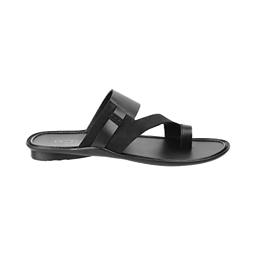 Metro Men Leather Thong Slipper | Chappal | Open Sandal