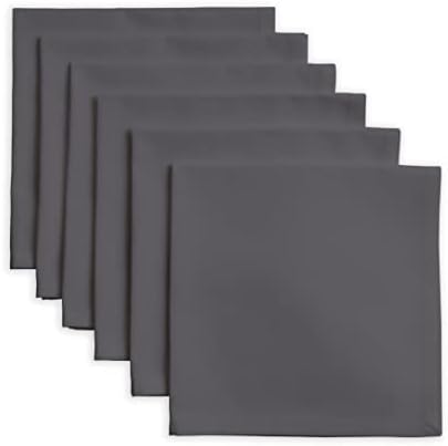 Calicot Napkin 100% Cotton Cloth Napkin Decorative Washable Napkins Set of 6, Home, Kitchen, Dining, Cocktail Parties & Camping - Tornado (16" x 16")