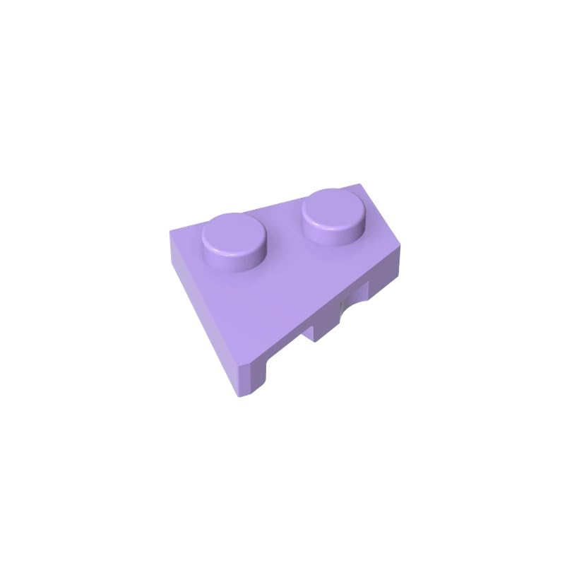XYEIUGO 24307 Circular Plate Wedge Plate 2x2 Right, Lavender, 50 PCS — image 1