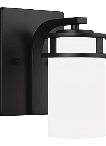 Image of Generation Lighting 4121601-05 1-Light Robie Bath Fixture Wall Lamp Chrome 4121601-05, Bathroom Light Fixture for Home Decor, Vanity Light Fixture Uses A19 Standard or LED Light Bulbs