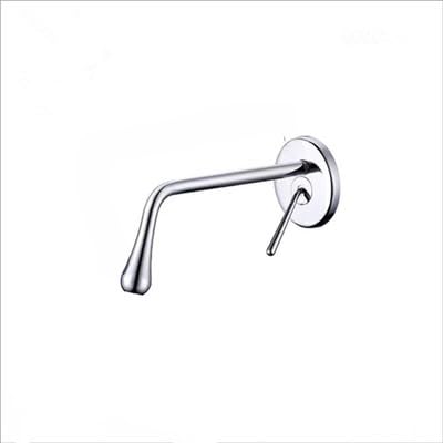 Robinet cascade or rose encastré de luxe pour lavabo de salle de bain
