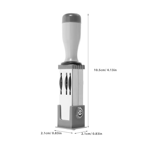 Lurrose Date Stamp: Mini Date Stamp - Material File Accessory - Portable Office Day Number Rubber Handheld Stamper - Thumbnail 3