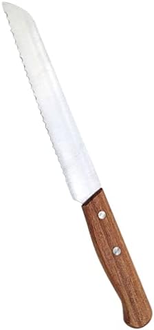 Yardwe Serrated Bread Slicing Bread Cutting Kitchen Gadget Bread Scoring Bagels Cake Cutting Tool Plunger Cookie Cutter Bread Machine Acacia Lengthen