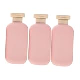 Gatuida 3 Stück Abgefülltes Duschgel Flasche Mit Duschspender Shampoo-pumpspender Shampoo-behälter Shampoo- Und Spülungsspender Spender Für Das Badezimmer Reisebehälter Sport Rosa