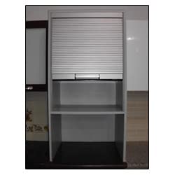 Image of DBR Polyvinyl Chloride PVC Rolling Shutter Standing ShelfSilver For Kitchen Under Cabinet Width 60 CM (600 X 1320 MM)