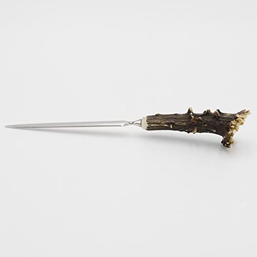 Briefopener brief opener met gewei hoorn handvat hert gewei lengte 18 cm # 27.17.24 - Afbeelding 3