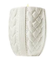 Bath & Body Works Sweater Weather Leaves Scented 4.6oz Decorative Woven Look