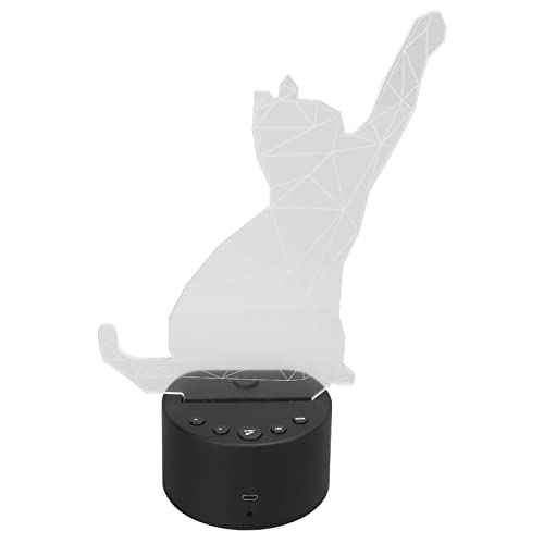 BAOFUYA Veilleuse LED, Réveil Veilleuse Chat avec Base RGB Rétroéclairage Fonction Snooze 9 Sonneries Fournitures Ménagers, 10.0 X 5.1in Cover