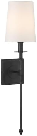 Minka Lavery 2021-66A Calera - 1 Light Wall Sconce-23.38 Inches Tall and 5.5 Inches Wide, Finish Color: Coal
