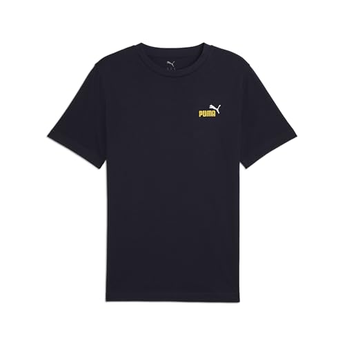 PUMA Unisex ESS 2 Color Small No. 1 Logo Tee T-Shirts, New Navy, L