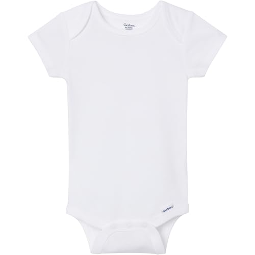 Image of Gerber Baby Girls' 8-pack Short Sleeve Onesies Bodysuits