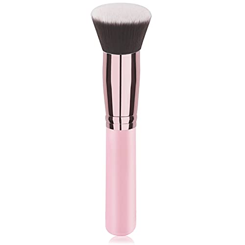 Dpolla Foundation Brush Flat Top Kabuki Brush, Premium Makeup Brush Perfect For Liquid Makeup,Cream Or Flawless Powder Cosmetics,Buffing,Stippling,Concealer #TOP7