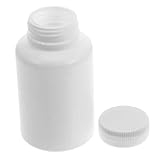 Cabilock 20pcs Plastic Pill Bottles Screw Caps for Solid Medications Powders and Capsules Portable Storage for Travel and Daily Use