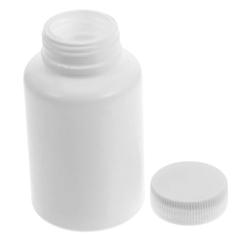 Cabilock 20pcs Plastic Pill Bottles Screw Caps for Solid Medications Powders and Capsules Portable Storage for Travel and Daily Use