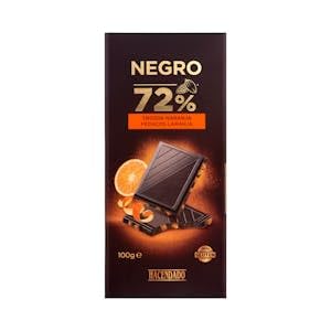 Chocolate negro 72% cacao Hacendado con trozos de naranja Tableta 100 g Pack 2
