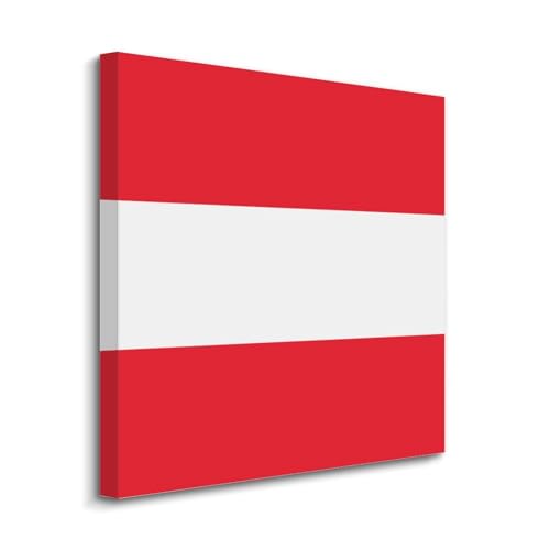 Lienzo de la bandera de Austria listo para colgar en paredes del baño