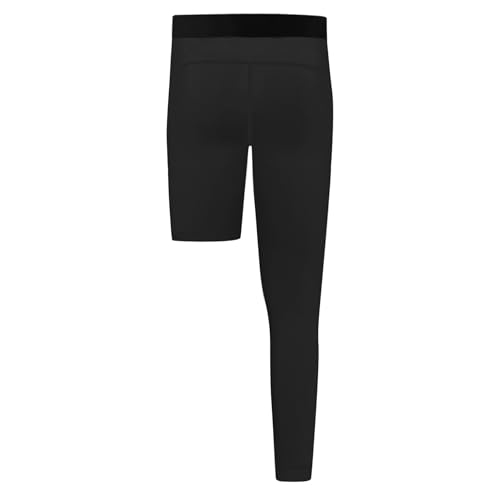 Valcatch Boys' Compression Pants Youths One Leg Basketball Tights Athletic Leggings with Pockets Sports Gym Capris Base Layer3