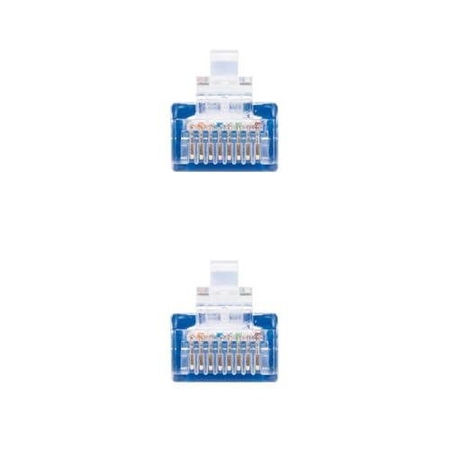 Cable Patch Ethernet Cat 6 UTP Azul 0.5 m miniatura 2