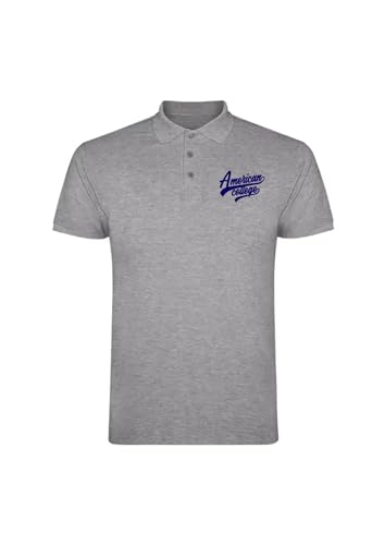 Polo mixte American College USA anti-d&eacute;formation coupe droite