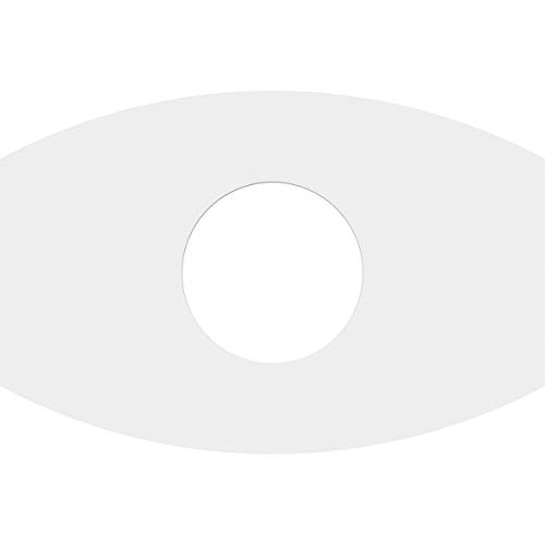 Image of Ekena Millwork CMP12X8KY-04000 Kailey Architectural Grade PVC Contemporary Urethane Ceiling Medallions 12 inchW x 8 inchH x 4 inchID x 6 1 /2 inchC x 1 inchP