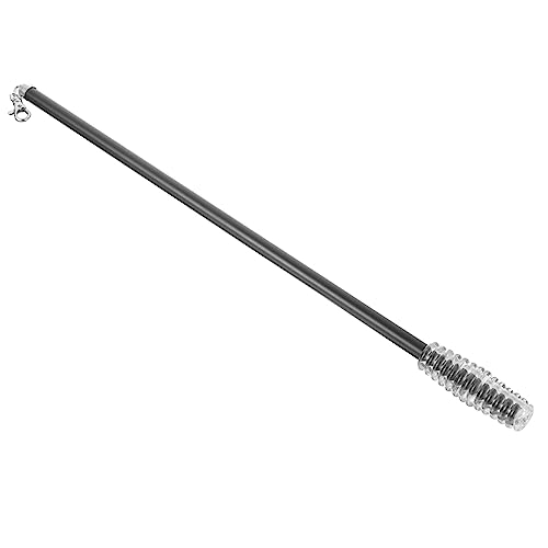 DOITOOL Manija De La Cortina Cortinas Negras Visillos Varita De Repuesto Para Persianas Varitas Para Tirar De Cortinas Poste De Abridor De Ventana Equipo Ojal Aleación De Aluminio Black