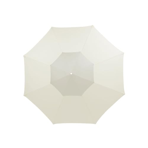 MCDSAJ Umbrella Replacement Top, Double Top Sunshade Umbrella Cloth Replace, Umbrella Replacement Canopy for Garden Backyard Pool Umbrellas Cantilever Parasols(10ft-8 Ribs Khaki)