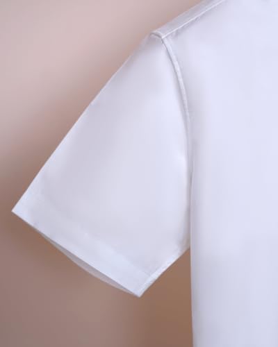 Image of White Shirt for Boys Kids White Half Sleeve School Uniform Shirt
