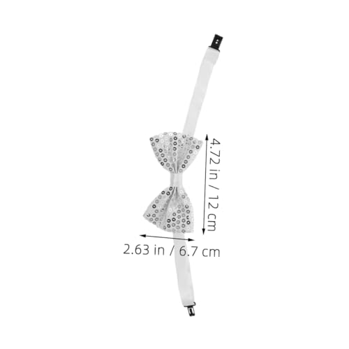 PartyKindom 10pcs Sequin Bow Ties: Pre Tied Neck Bow Ties Tuxedo Bowtie With Adjustable Strap For Kids Toddler Boy Wedding Graduation Party Formal2